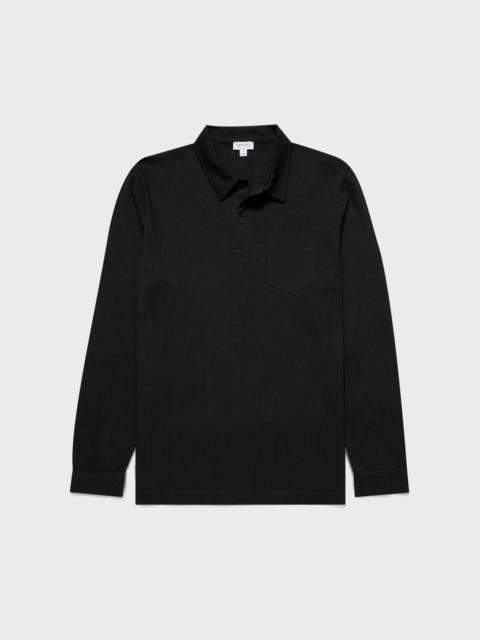 Sunspel Long Sleeve Riviera Polo Shirt