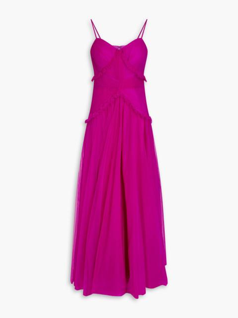 Other Designers Pleated tulle gown