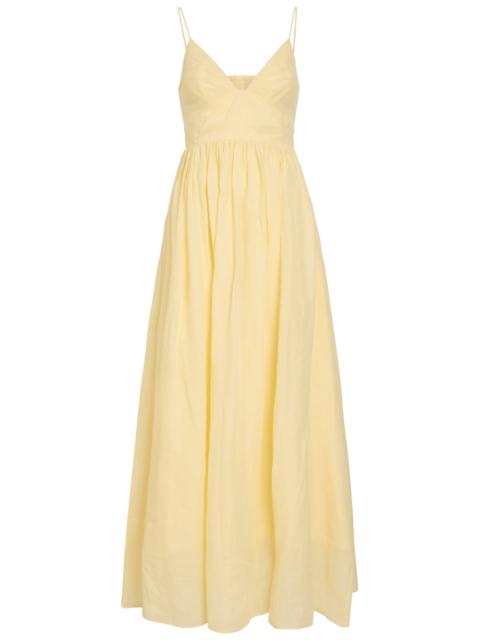 Aje. Aje Vacation Pleated Ramie Maxi Dress