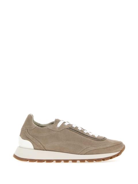 Brunello Cucinelli Brunello Cucinelli Women Dove Grey Suede Sneakers