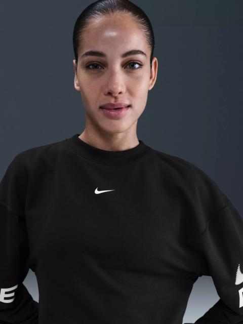 Nike Nike Women's Pro Dri-FIT Loose Crew-Neck French Terry Sweatshirt