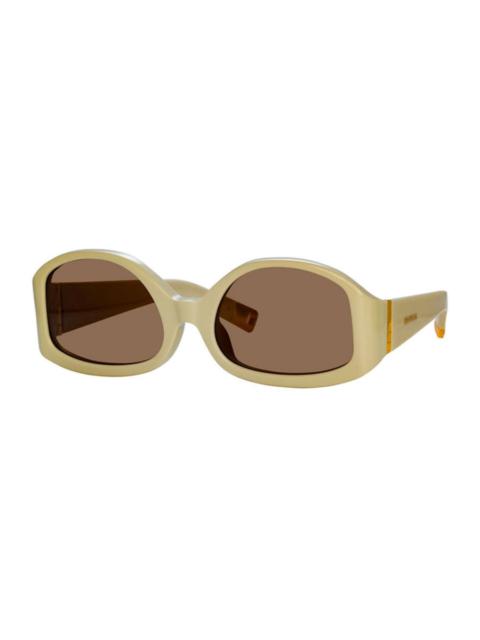 JACQUEMUS Jacquemus Ladies Black Geometric Sunglasses JAC/15 C3