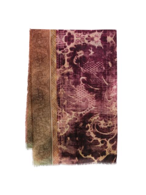 Pierre-Louis Mascia Printed cashmere scarf