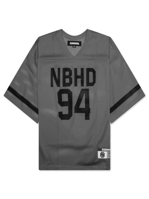 NEIGHBORHOOD HOCKEY S/S V NECK JERSEY - GRAY