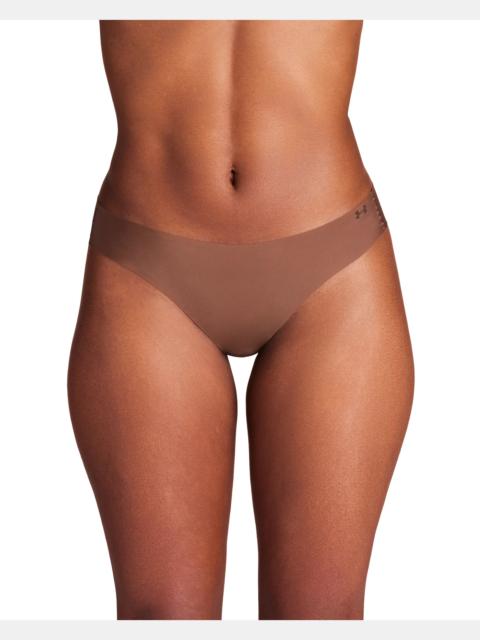 Under Armour Women's UA Pure Stretch 3-Pack No Show Thong