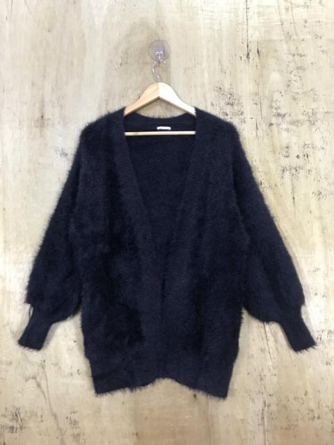 Other Designers Homespun Knitwear - Gu Shag Shaggy Mohair Soft Fur Open Knit Cardigan