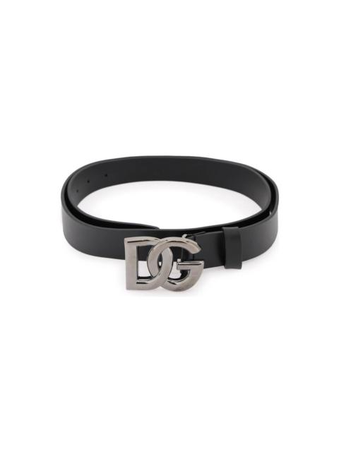 Dolce & Gabbana Black Leather Belt