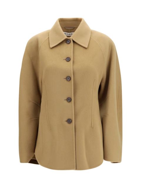 RÓHE Rohe Sculptural Oversized-sleeve Jacket Camel