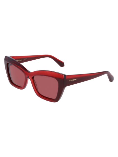 FERRAGAMO Ferragamo Red Cat Eye Ladies Sunglasses SF2065S 613 54