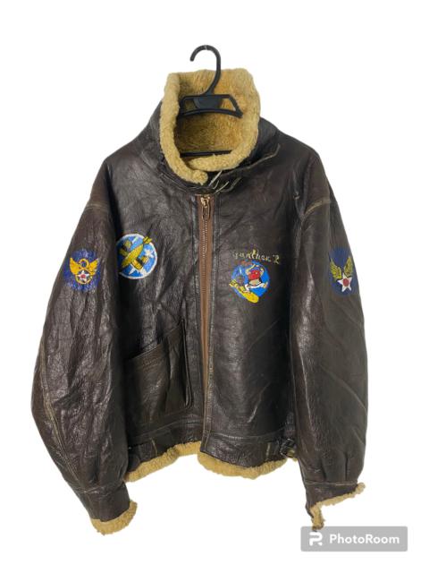 Other Designers Vintage - Vintage Distressed 80’s Avirex Limited Flight Jacket