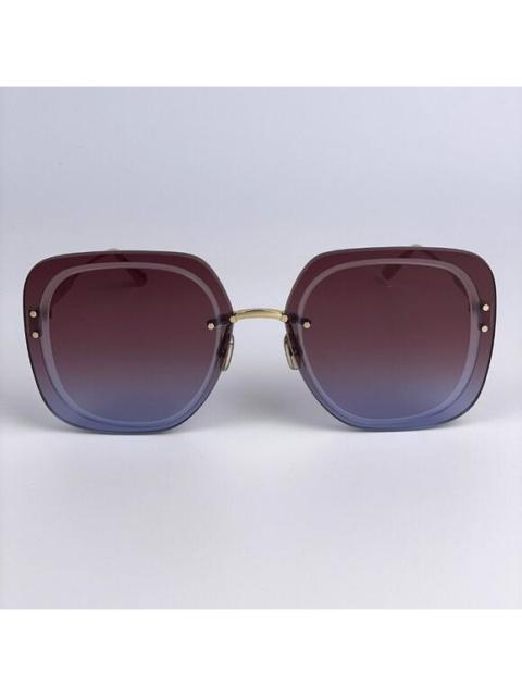 Dior NEW Dior ULTRADIOR SU B0D2 Burgundy Gold Brown Women Square Oversized Sunglasses