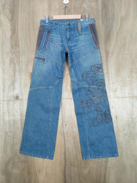 Other Designers Japanese Brand - TKS DENIM JEANS LOWRISE FLARE CARGO PANTS