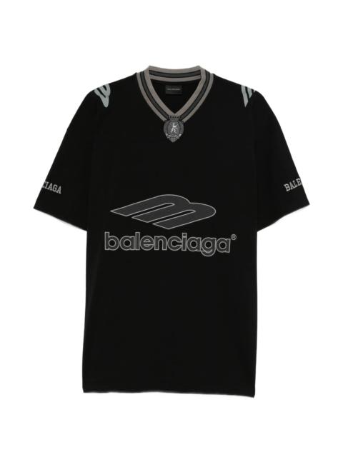 BALENCIAGA Balenciaga Logo V-neck T-shirt