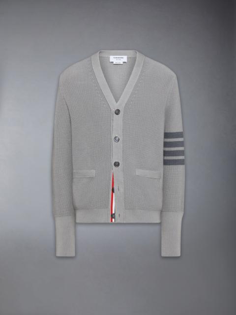 Thom Browne GARMENT DYED 4-BAR CARDIGAN