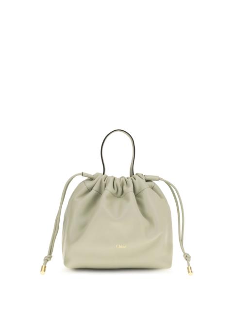 Chloé Chloé Icons Leather Chain Shoulder Bag Jade Grey