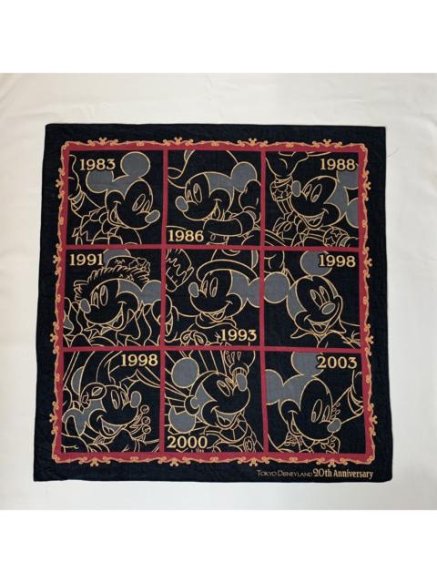 Other Designers Mickey Mouse Tokyo Disneyland 20th Anniversary Bandana Scarf