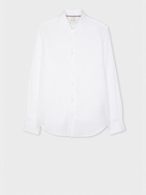 Paul Smith Slim-Fit White Linen Shirt