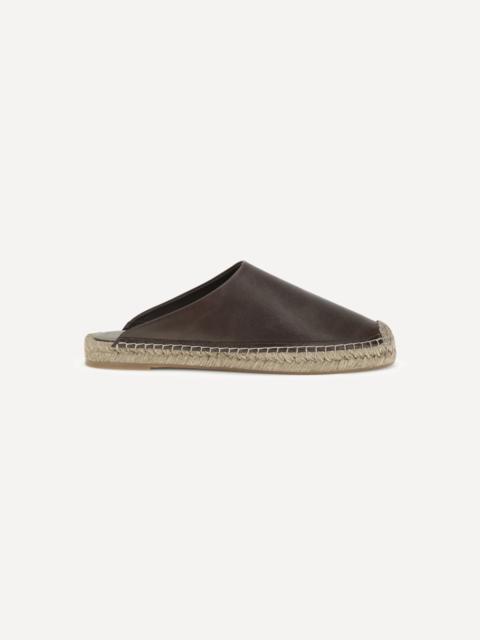 Brunello Cucinelli Leather Espadrilles Mules