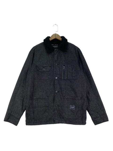 Stüssy Stussy Denim Sherpa Lined Chore Jacket