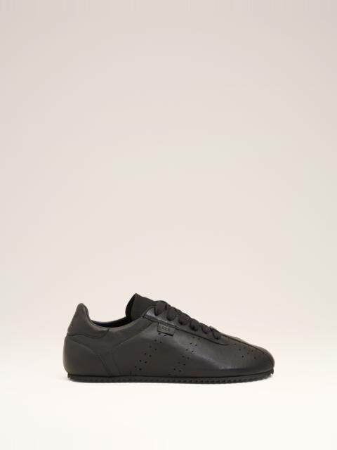 AMI Paris BLACK SMOOTH LEATHER LOW TOP STEP SNEAKERS