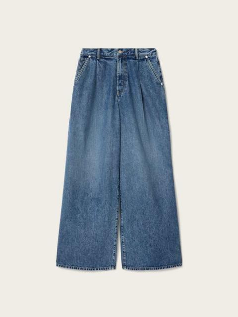 ALLSAINTS HAZE WIDE LEG PLEATED JEANS