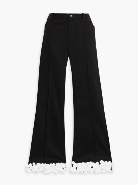 PUCCI Sequin-embellished cotton-blend twill flared pants