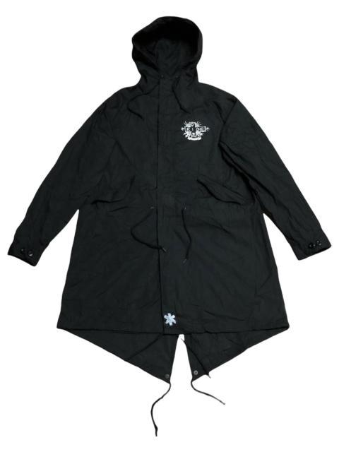 Other Designers Japanese Brand - 420art Die Ride Printed Fishtail Parka