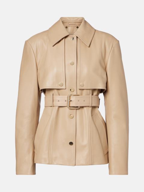 Sportmax Stenzone convertible leather jacket