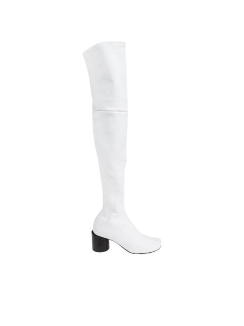 Jil Sander 60mm block-heel over-the-knee boots