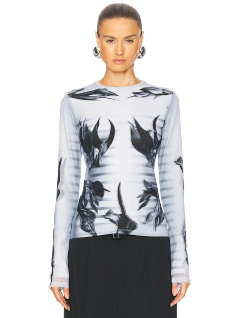 Jean Paul Gaultier Flower Body Morphing Mariniere Top