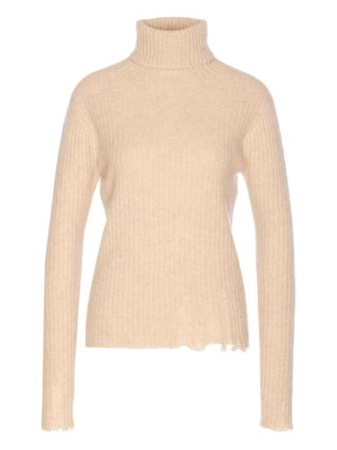 UMA WANG Ribbed Cashmere Turtleneck Sweater