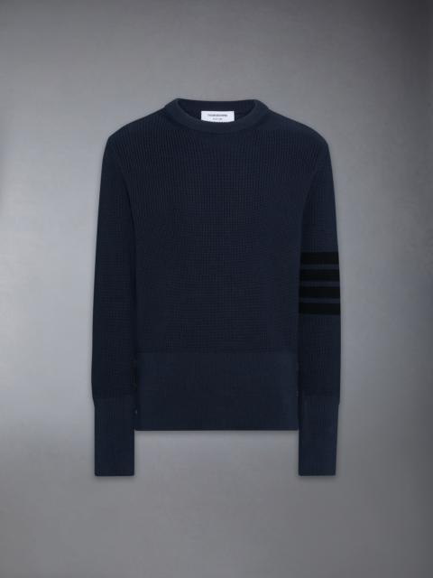 Thom Browne COTTON CARDIGAN STITCH 4-BAR PULLOVER