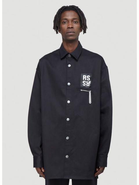 Raf Simons Oversized Denim Shirt in Black