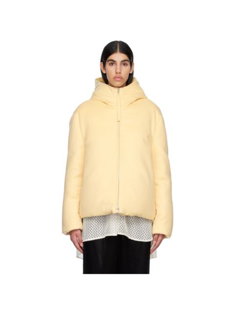 Jil Sander Yellow Hooded Down Jacket