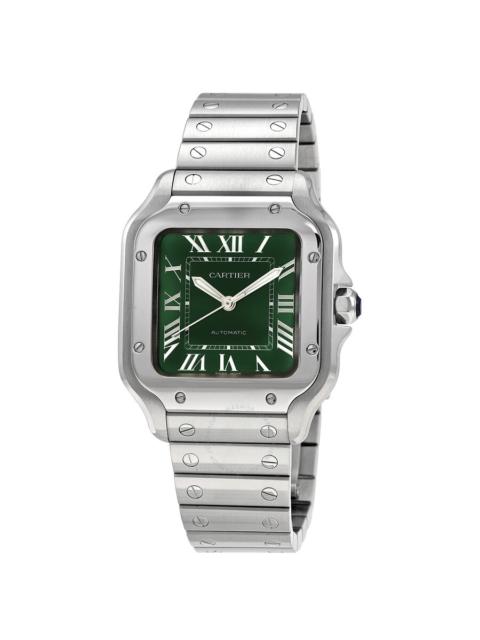 Cartier Cartier Santos De Cartier Medium Model Automatic Green Dial Men's Watch WSSA0061