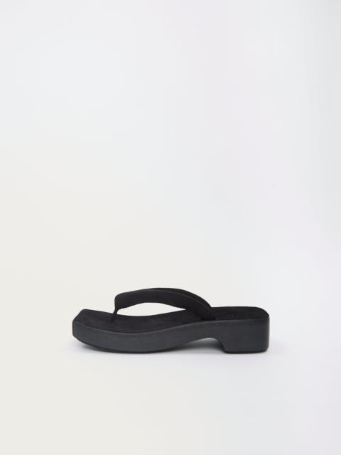 Suede Zori Clog