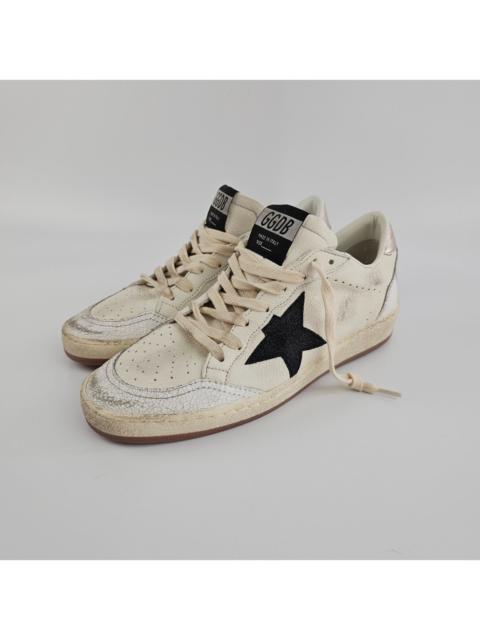 Golden Goose GOLDEN GOOSE Ball Star Women's White/Black/Gold Leather Snea