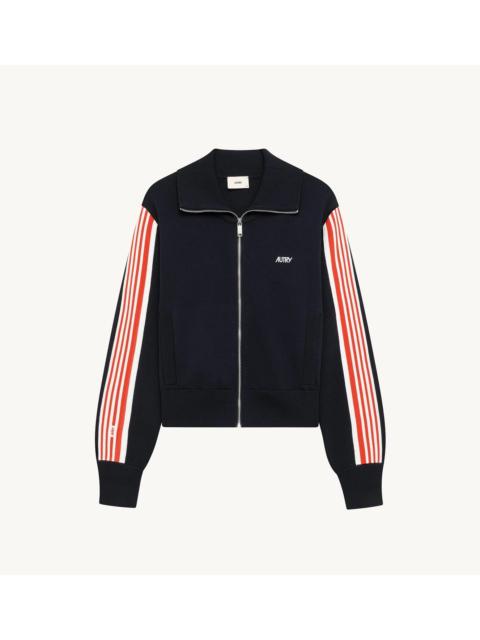 AUTRY Autry Viscose Knit Zippered Sweatshirt