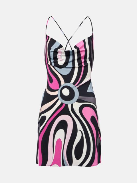 PUCCI Marmo satin slip dress