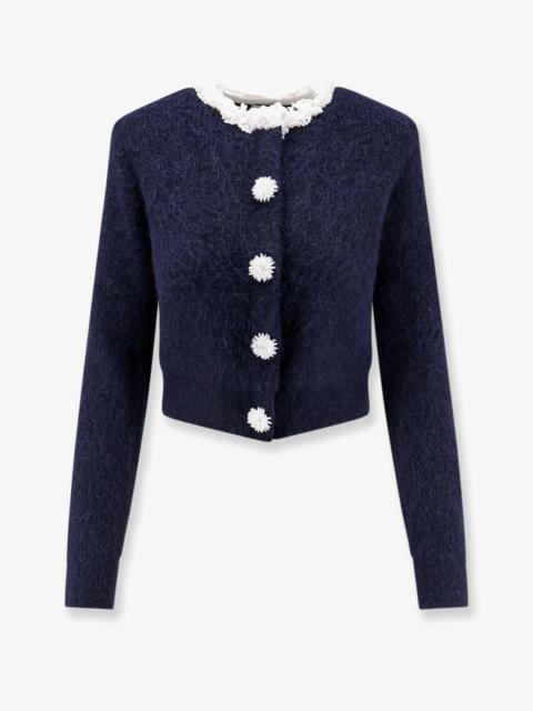 self-portrait Self Portrait Cardigan With Flower Pearl Buttons