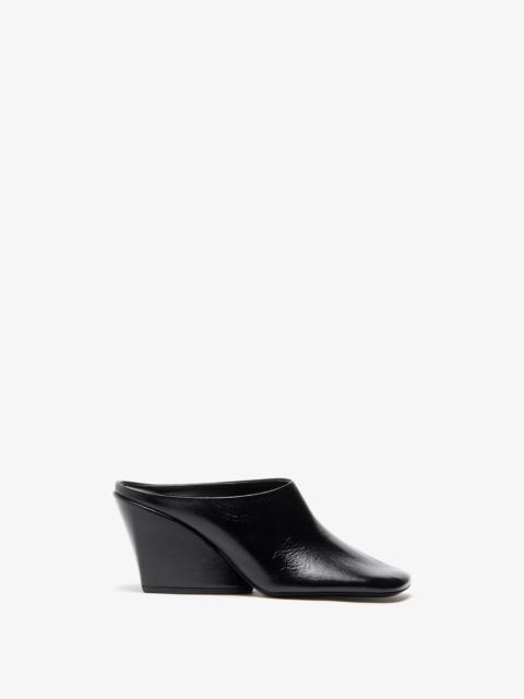 Proenza Schouler Slant Mules in Slick Calf