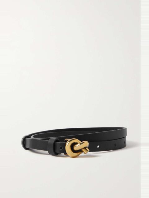 Leather belt Black