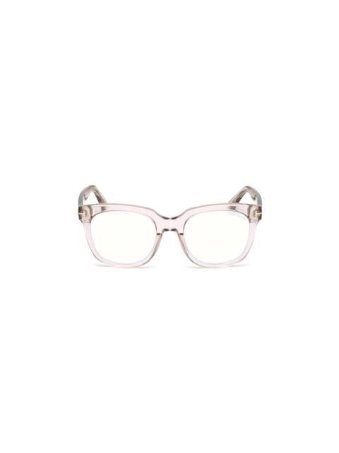TOM FORD Tom Ford Blue Light Block Square Ladies Eyeglasses FT5537-B 072 52