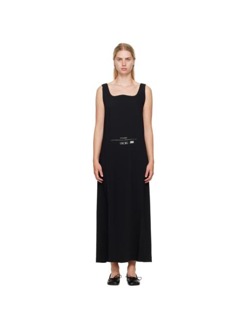 MM6 Maison Margiela Black Fluid Maxi Dress