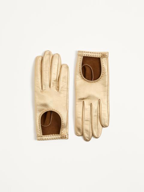 Valentino VLOGO SIGNATURE LAMINATED NAPPA GLOVES
