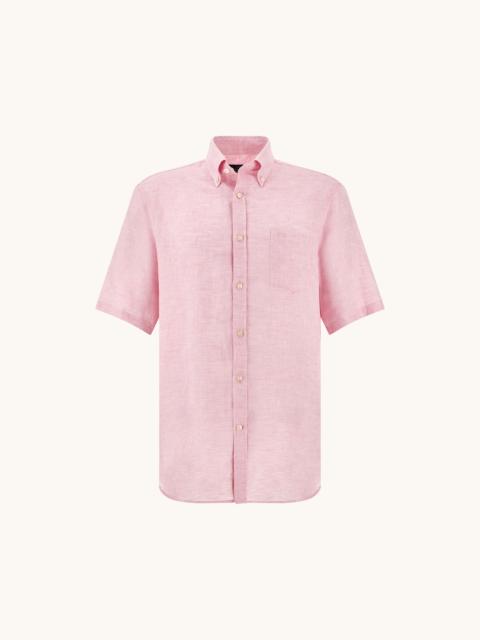Paul & Shark SOFFIO LINEN SHIRT WITH SHORT SLEEVES