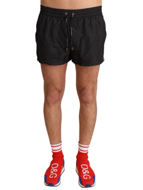 Dolce & Gabbana Black King Mens Beachwear Swimwear Shorts