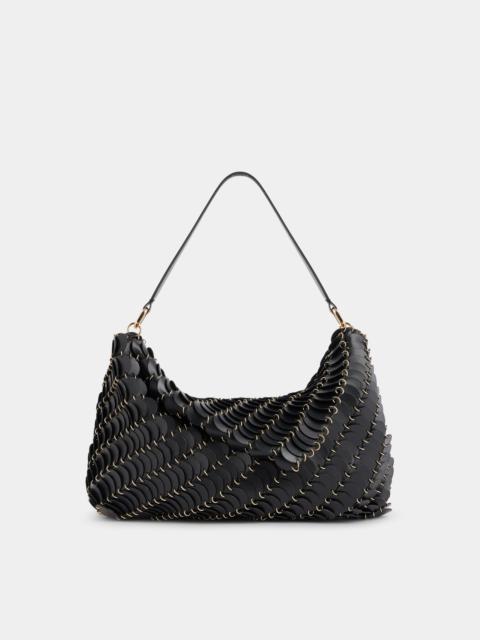 BLACK PACO BAG IN LEATHER