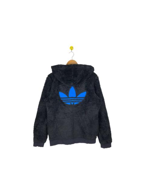 adidas Vintage Adidas Fleece Jacket Big Logo Fleece Sherpa