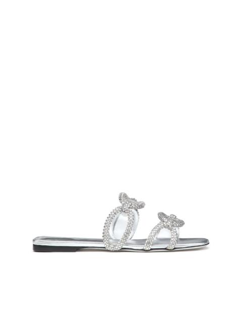 Valentino Valentino Garavani Chain 1967 Crystal-Embellished Sandals